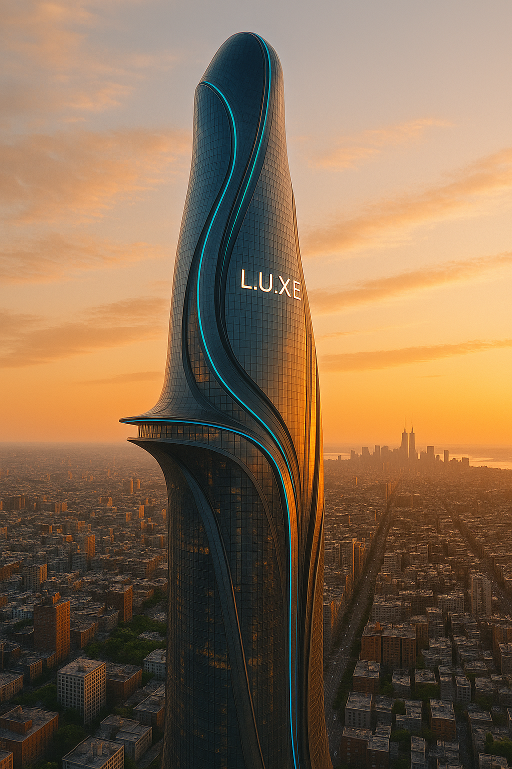 都市と自然をつなぐリビングタペストリーの俯瞰イメージ